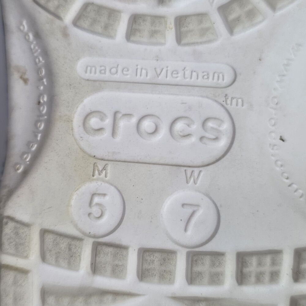 Crocs Blue Dye Clogs Shoes Sz 7 Women 5 Male - Picture 8 of 8